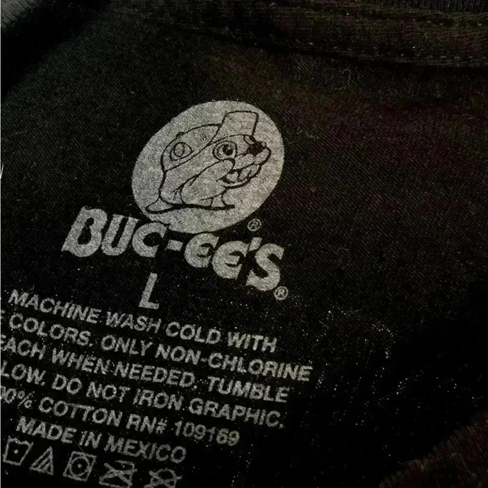 Buc-ee's T Shirt Adult L Black Happy New Year 2023 Short Sleeve Crew Neck beaver - Picture 6 of 15